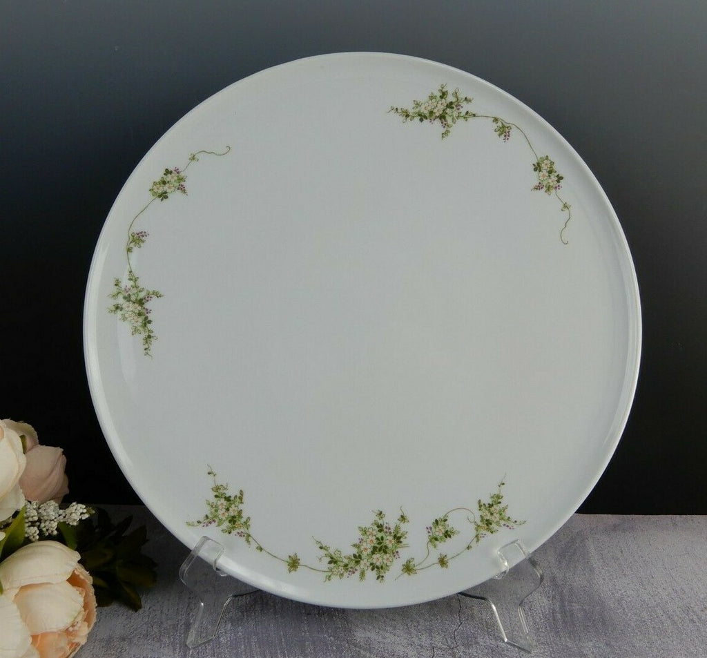 Vintage Eschenbach Floral Print 12-5/8" Cake Plate Bavaria Germany