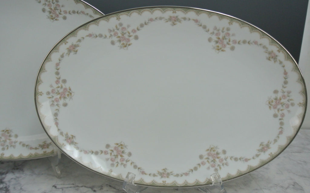 Vintage Porcelain Noritake Garland 5906 Pattern 2 Serving Platters