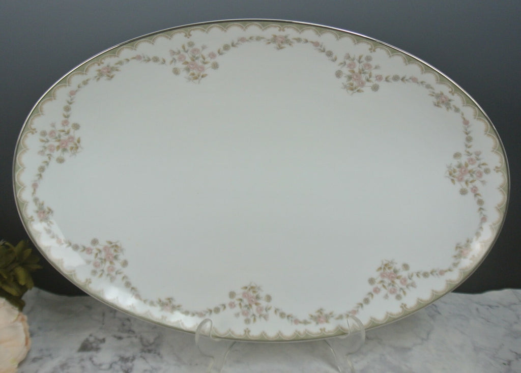 Vintage Porcelain Noritake Garland 5906 Pattern 2 Serving Platters
