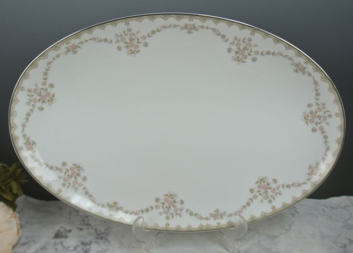 Vintage Porcelain Noritake Garland 5906 Pattern 2 Serving Platters