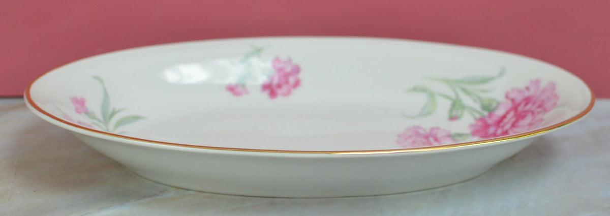 Vintage Bavaria Tirschenreuth China Carnation Relish Dish