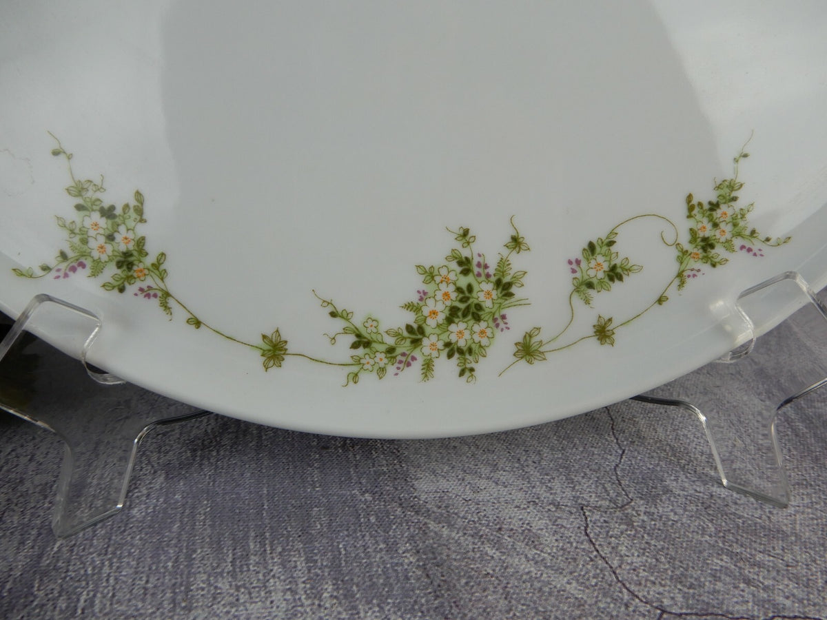 Vintage Eschenbach Floral Print 12-5/8" Cake Plate Bavaria Germany
