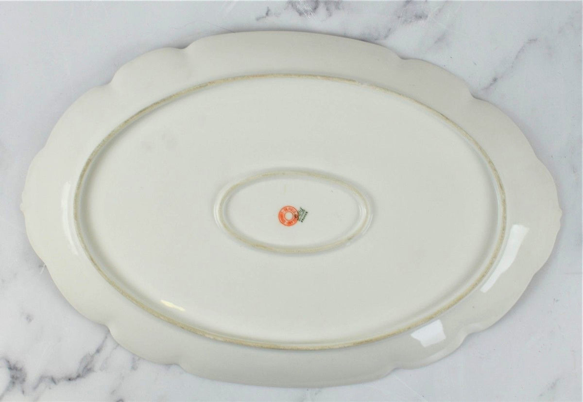 GDA France Haviland Limoges Toronto Winnipeg Pattern Oval Platter