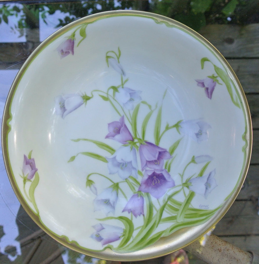 Vintage PT Tirschenreuth Bavarian Bowl Hand Painted and Signed By Artist