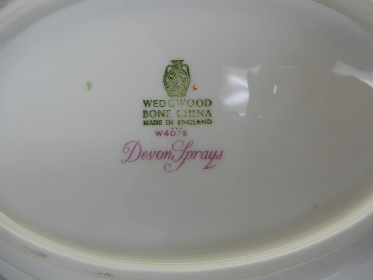 Vintage Wedgwood " Devon Sprays " Set of two Oval Serving Bowls W4076