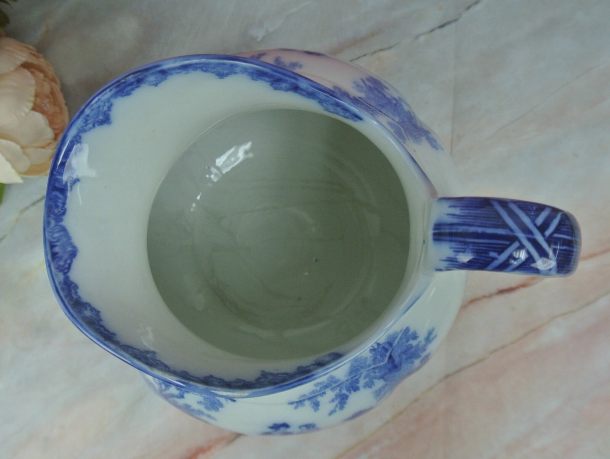 Antique Doulton Burslem Watteau Large Pitcher 8-1/4" High