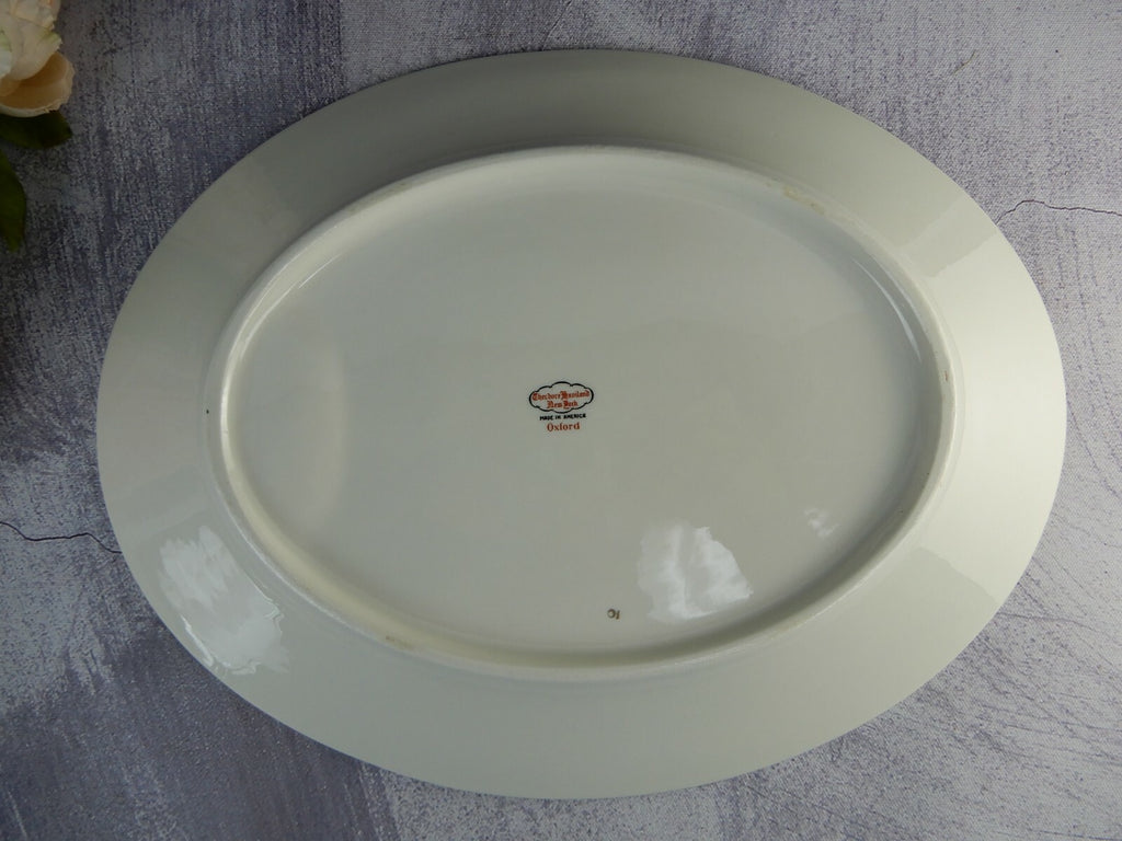Theodore Haviland Oxford 14 Inch Oval Serving Platter New York