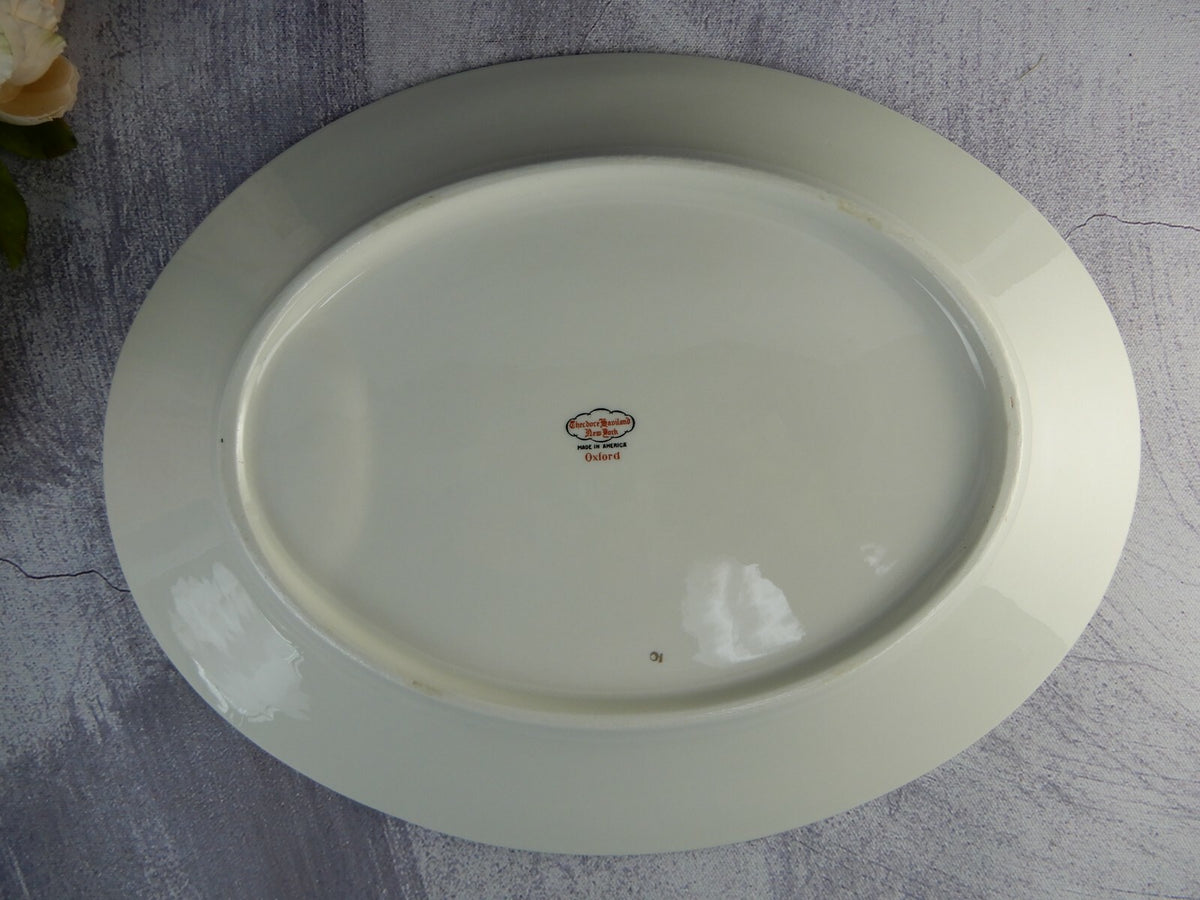 Theodore Haviland Oxford 14 Inch Oval Serving Platter New York
