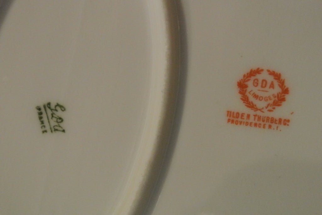 GDA Limoges Large Oval Double Handle Serving Platter 14-1/4" Long