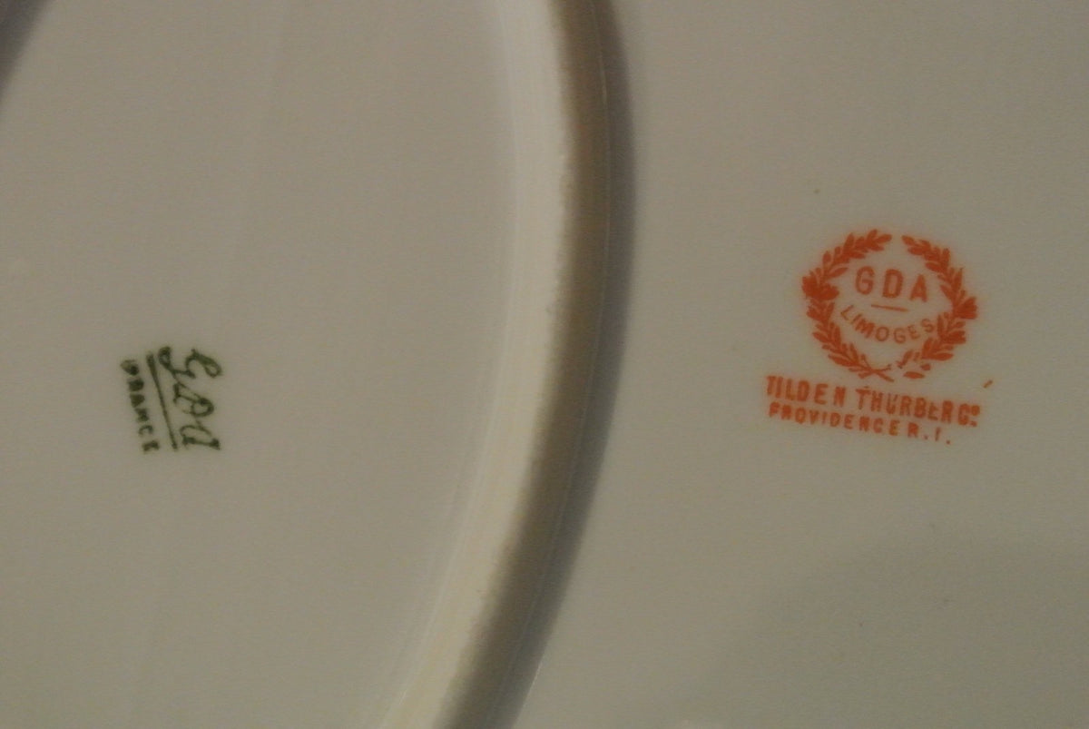 GDA Limoges Large Oval Double Handle Serving Platter 14-1/4" Long