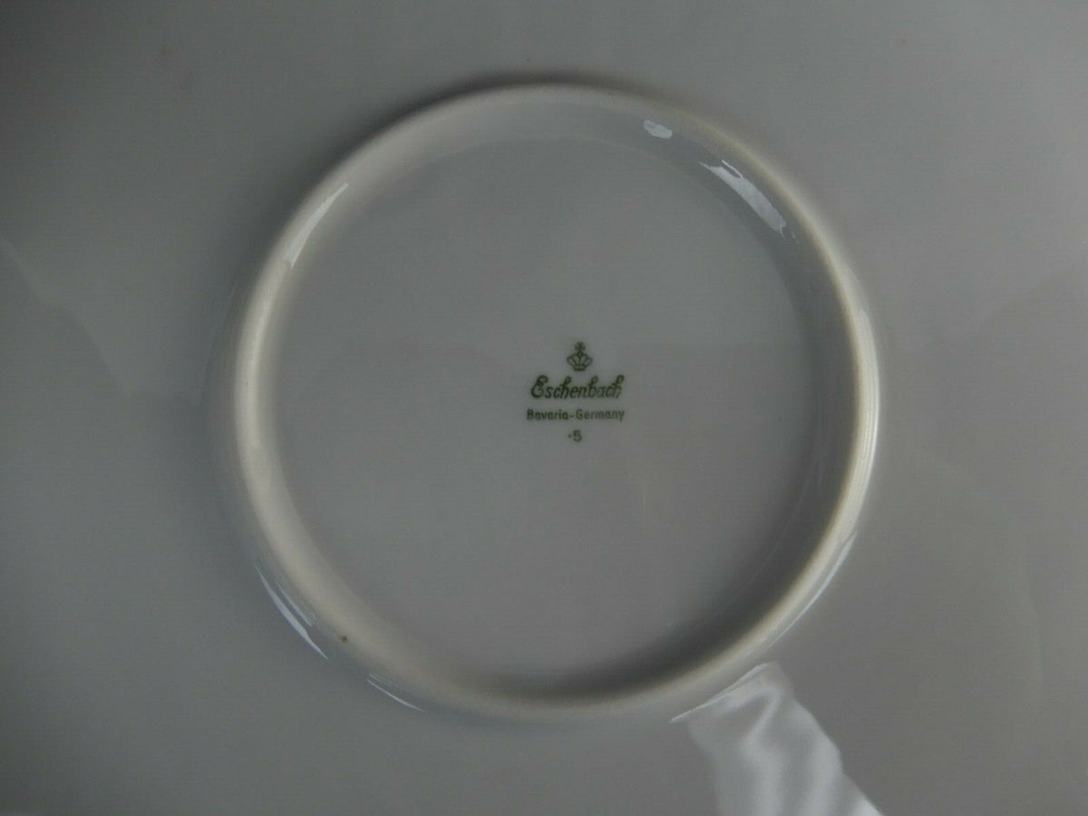 Vintage Eschenbach Floral Print 12-5/8" Cake Plate Bavaria Germany