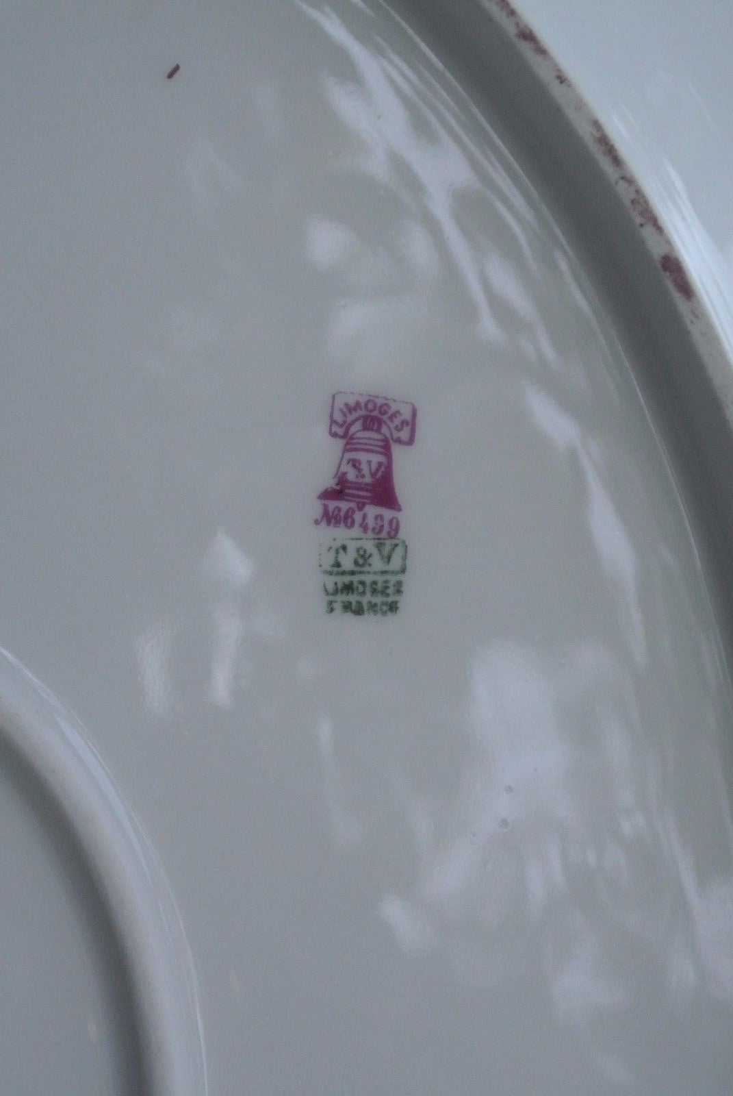 T&V  Limoges France 15-5/8" Platter