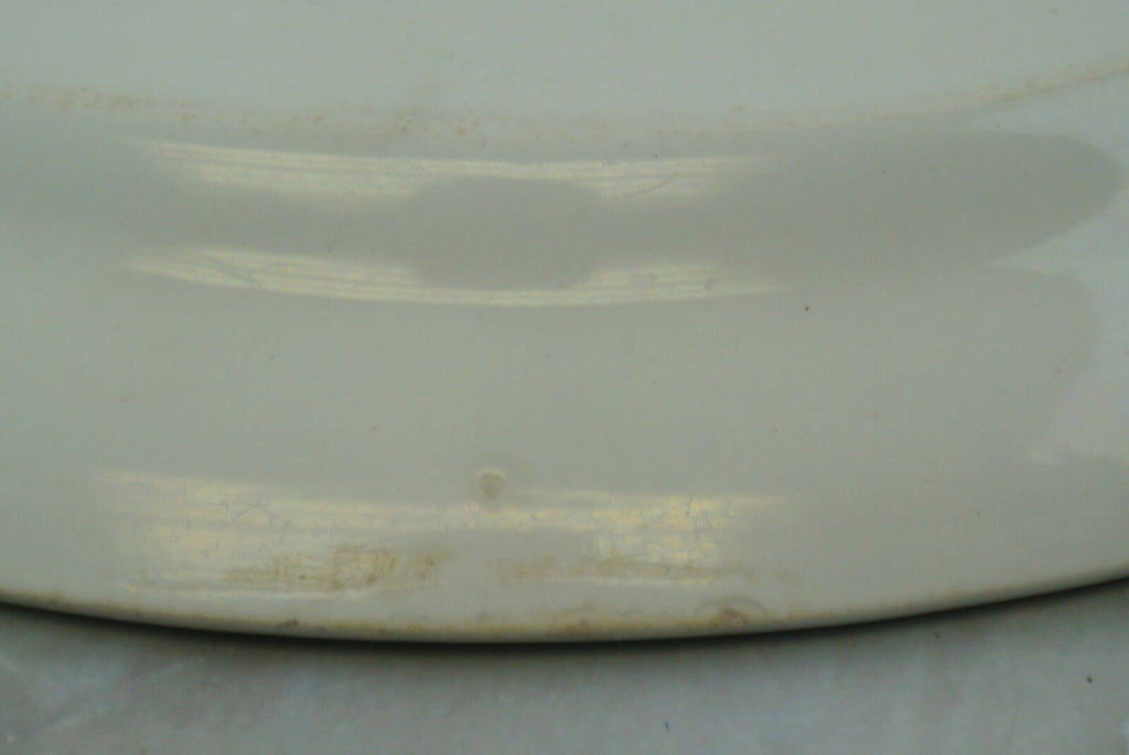 Antique Ironstone Alfred Meakin England White Oval Platter  13-1/2"