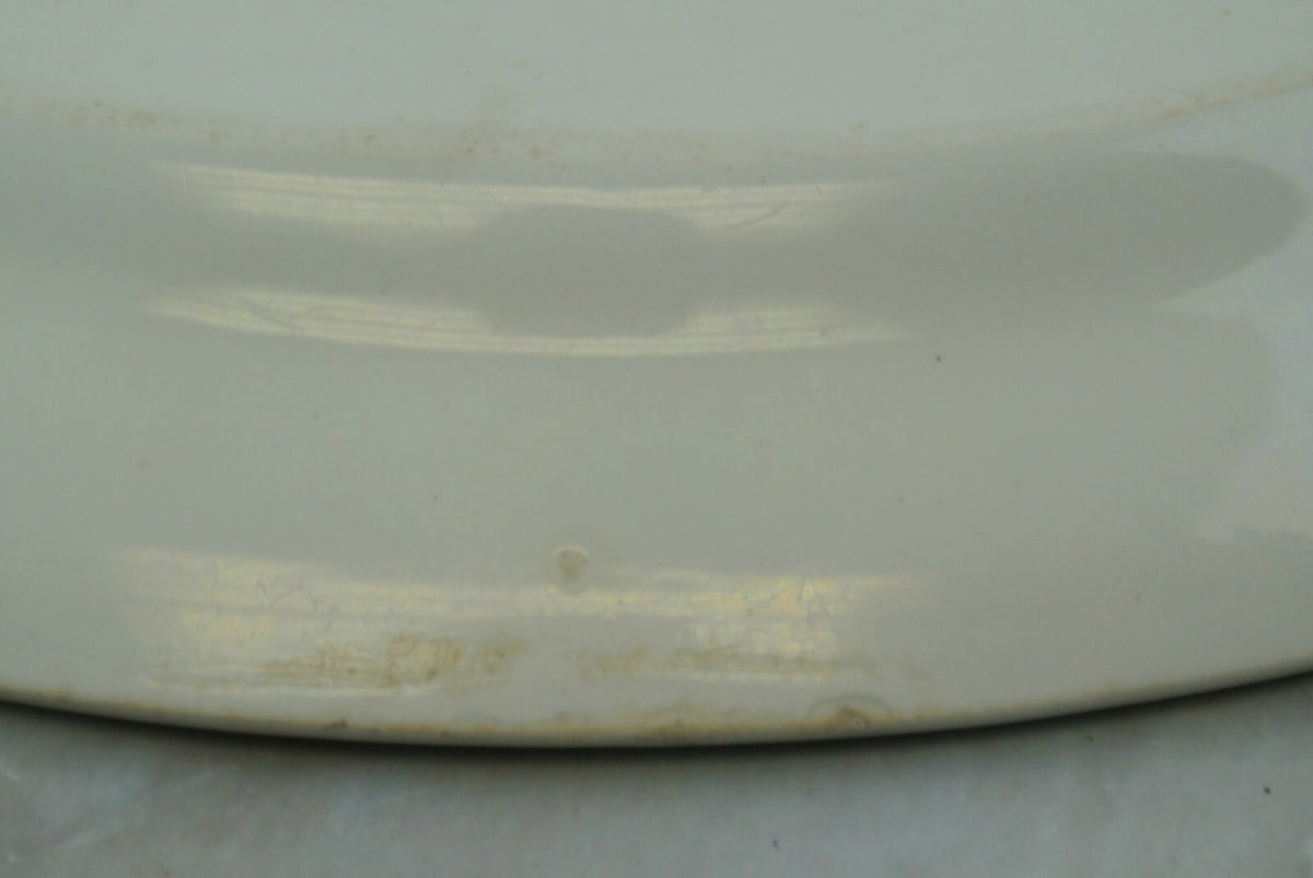 Antique Ironstone Alfred Meakin England White Oval Platter  13-1/2"