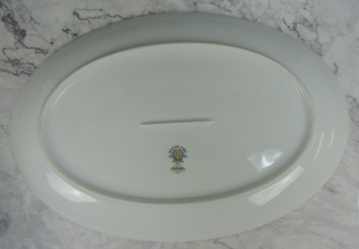 Vintage Porcelain Noritake Garland 5906 Pattern 2 Serving Platters