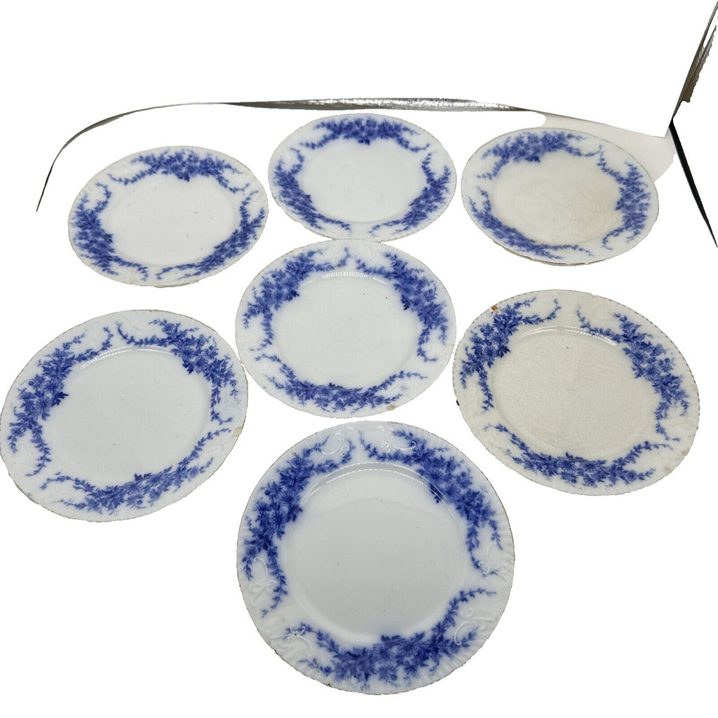 Antiq. Flow Blue Bristol Pottery "TEMPLE"~ 10" Plate William Fifield ca. 1810-55