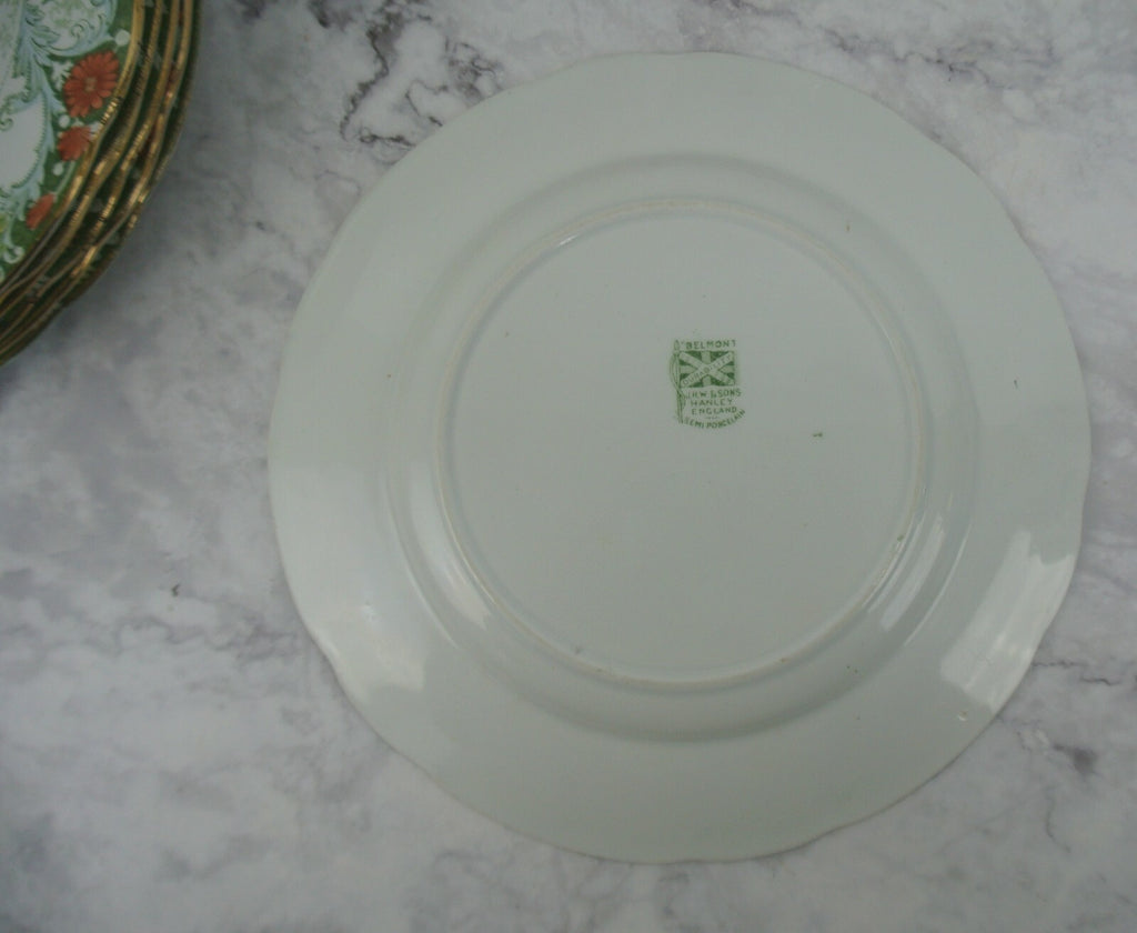 Set of 7 Antique Belmont J.H.W & Sons England Luncheon Plates