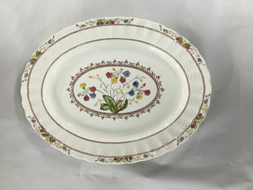 Copelands Grosvenor China Dirigo Chicago Serving  Platter 16-3/4" Long