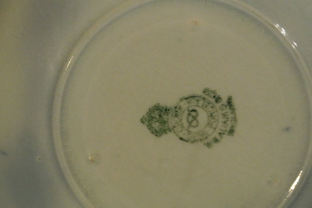 W.m. Adams Crown Semi Porcelain Flow Blue Cup and Saucer. Kitchen Display. Decor