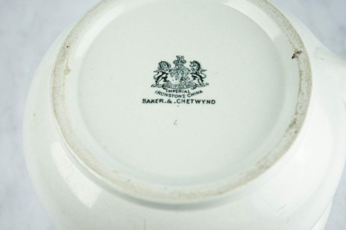 Antique Baker & Chetwynd Imperial Ironstone Chamber Pot, Planter, Potty Seat
