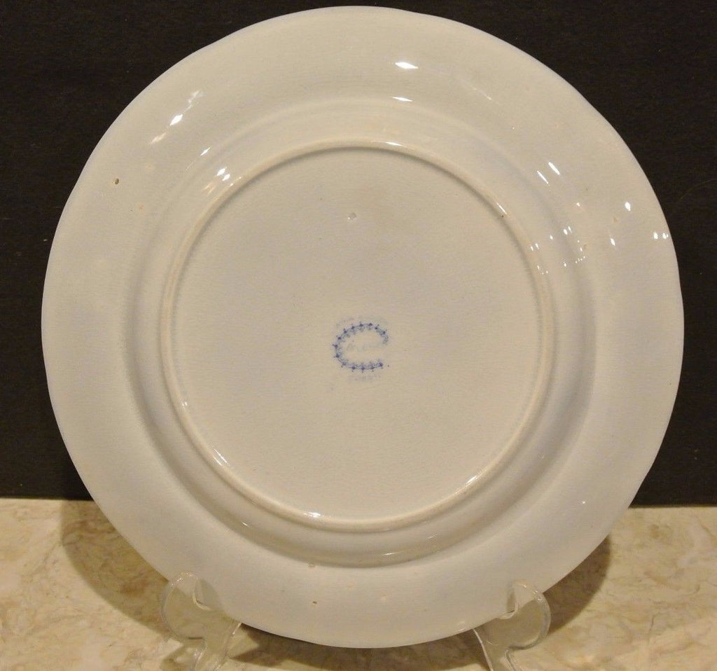 Antique " Celeste " Pattern by John Alcock Cobridge c.1850's-60's C - Plate