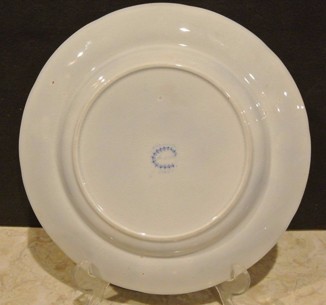 Antique " Celeste " Pattern by John Alcock Cobridge c.1850's-60's C - Plate