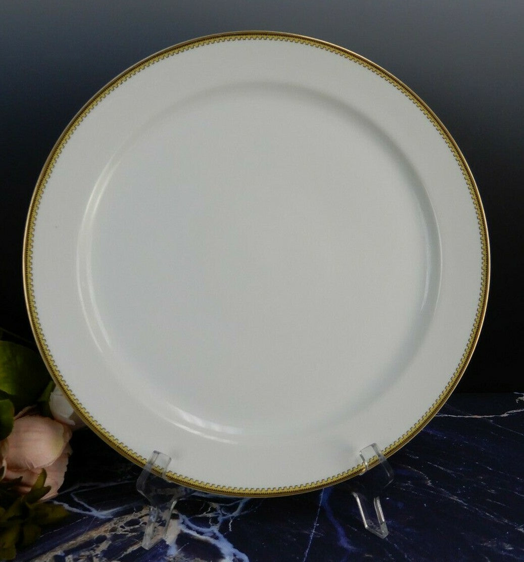 Vintage Haviland Limoges Schleiger 567 Gold,Yellow,Black Round Cake Plate