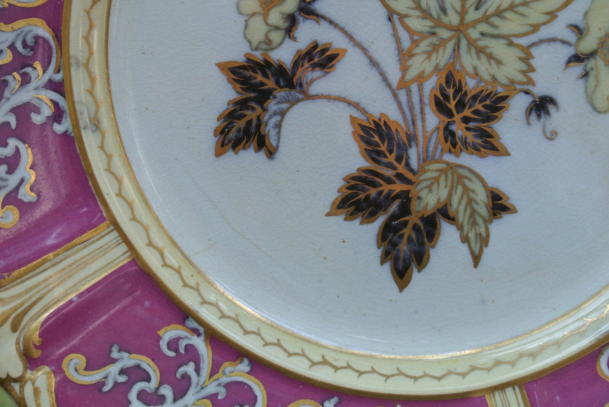 Antique S.K.&G HANLEY "PARISIAN Ironstone 9-1/2" Plate "C"
