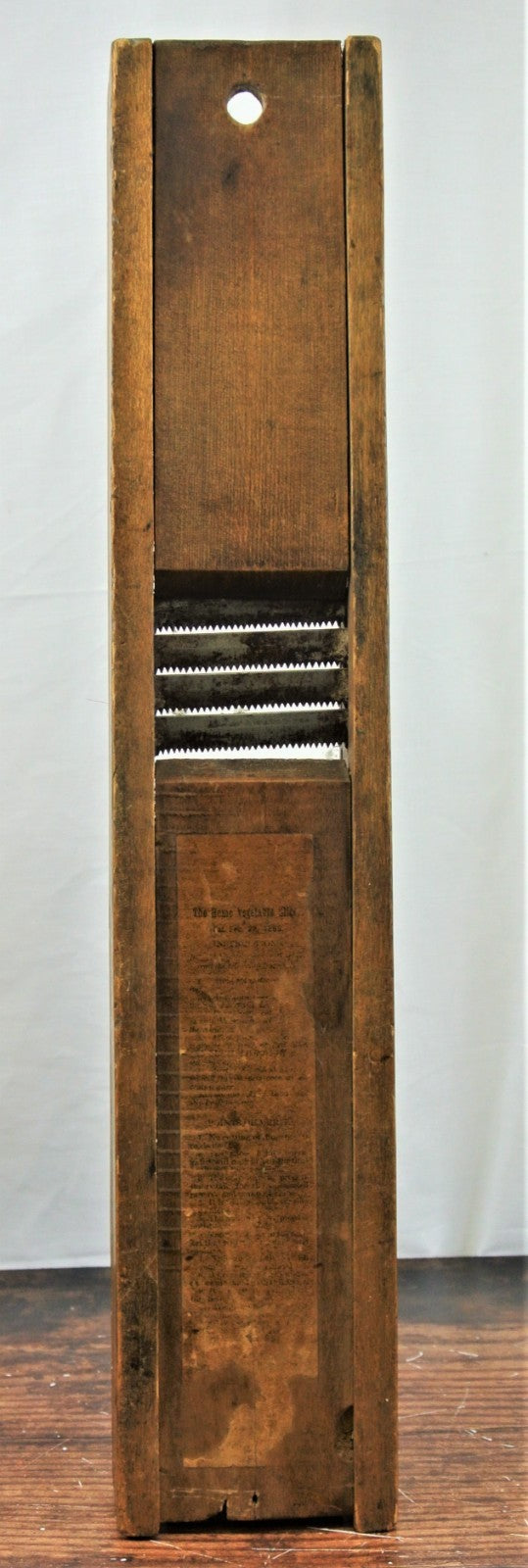 Antique The Home Vegetable Slicer Pat. Feb. 22 1899 Catawissa PA