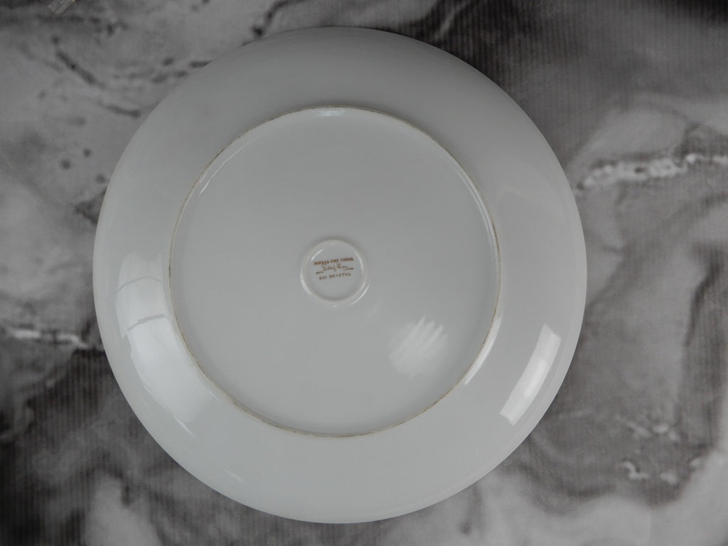 4 Pc Mikasa Bristol 16-1/2" Platter, Sugar Bowl,Creamer and 12-1/4" Chop Platter