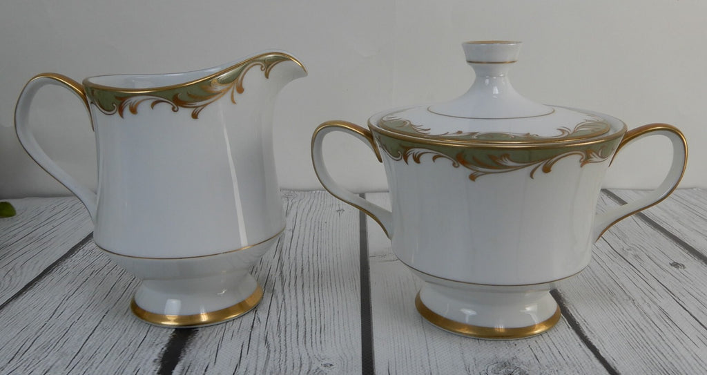Vintage Sango China "Chateau" Set of Gravy Boat ,Sugar Bowl,Creamer