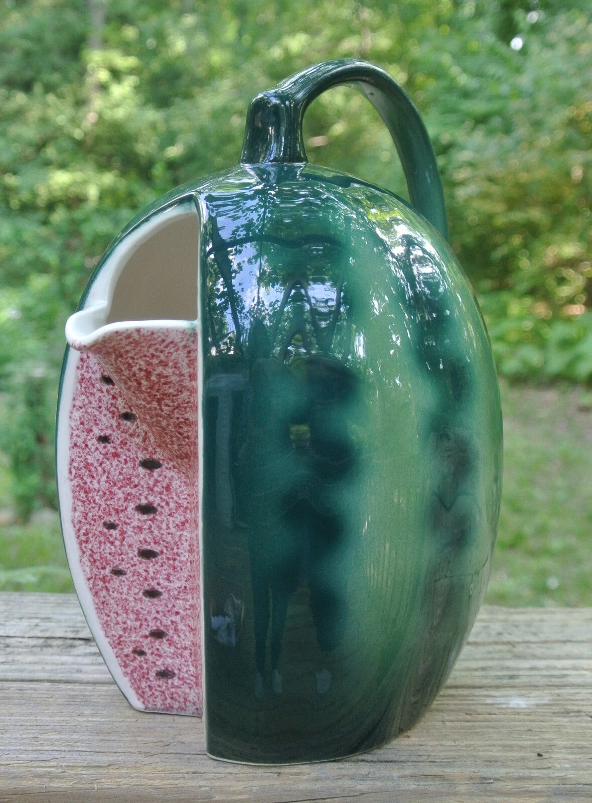 Vintage Ceramic Watermelon by Stafford Original 1983 Pitcher Made in Japan