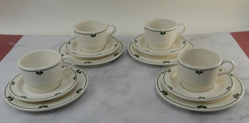 Vintage Shenango China Ware New Castle, Pa Set of 4 Cups,4 Saucers,4 Plates