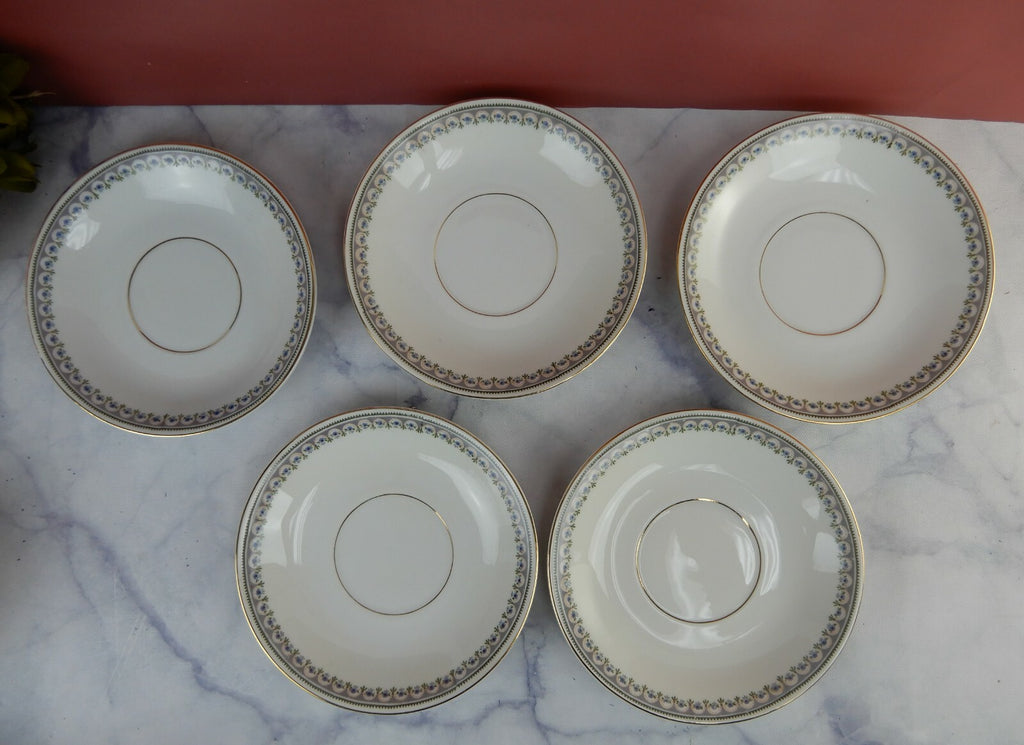 Vintage KPM Germany "The Emden" Porcelain Cups and Saucers