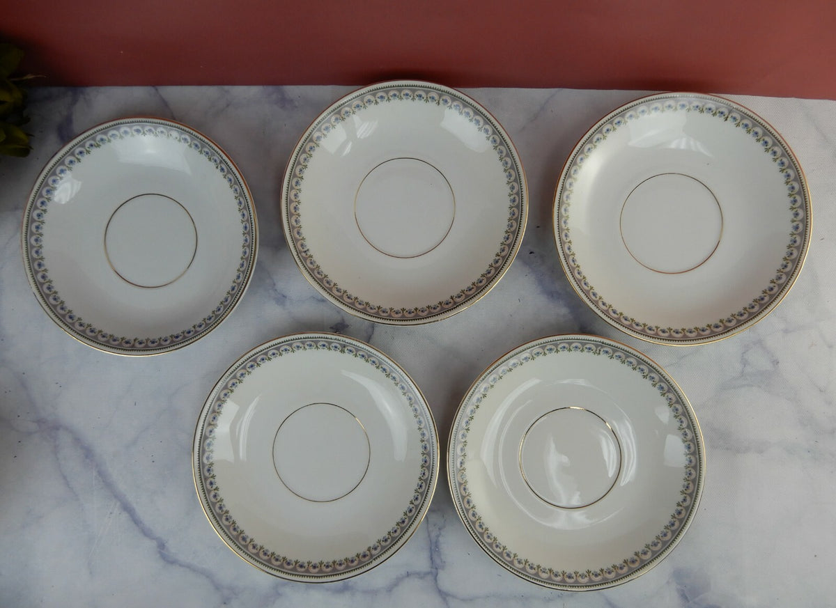 Vintage KPM Germany "The Emden" Porcelain Cups and Saucers