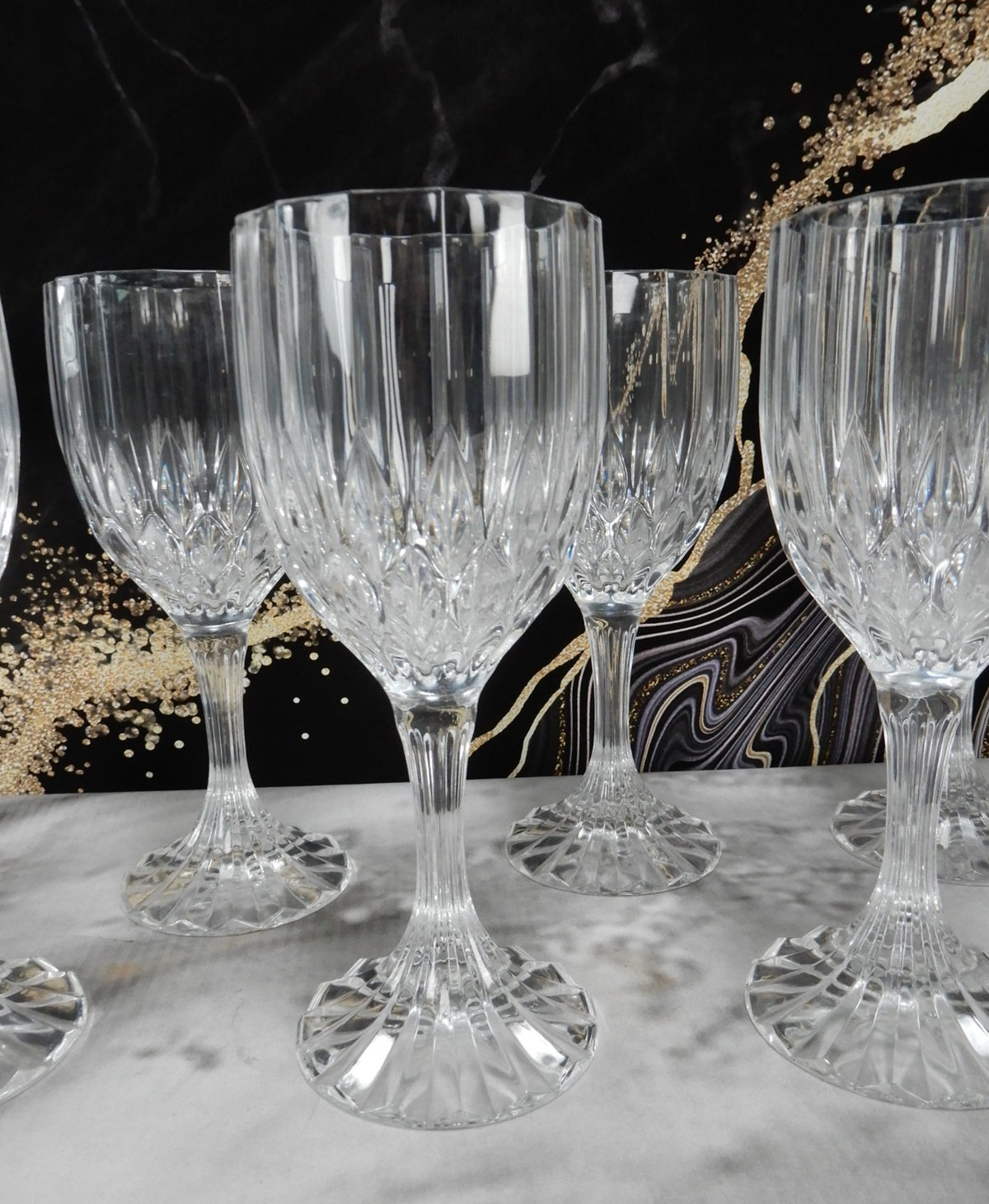 Set 7 Cristal D'Arques - Durand Bretagne Wine Glass - 6 1/2" Hold 6oz