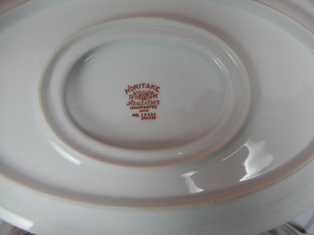 Vintage Noritake Azalea China Gravy set of Boat,Creamer and Sugar Bowl