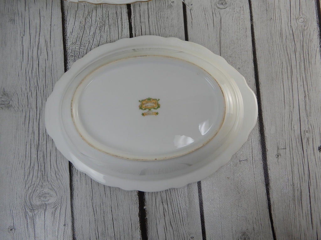 Vintage Noritake China "Schenley " Pattern Japan ~Two Platters, One Oval Bowl
