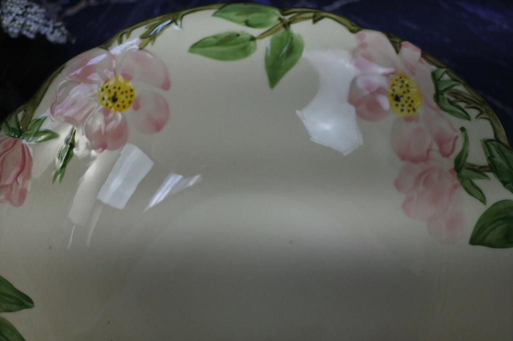 Franciscan Ware Floral Oval Serving Bowl Made In CA 9"