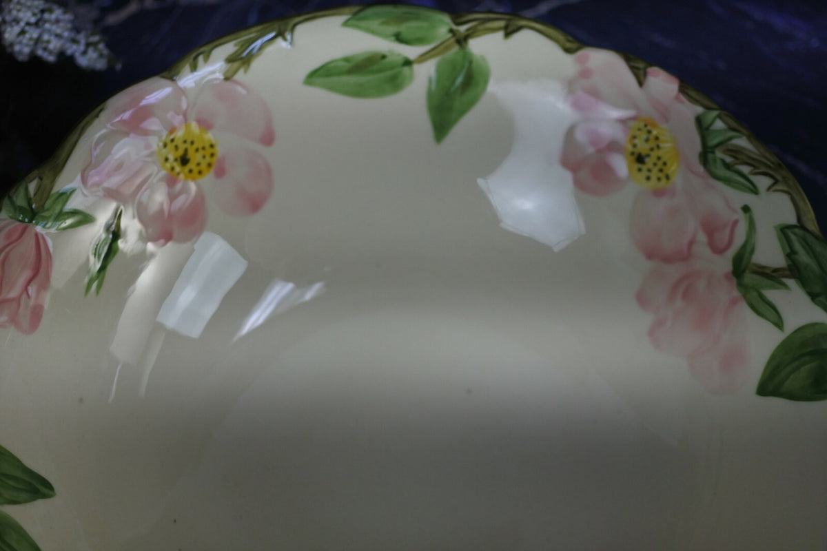 Franciscan Ware Floral Oval Serving Bowl Made In CA 9"