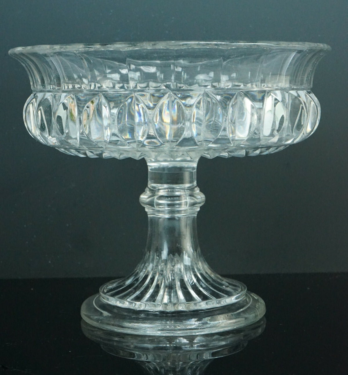vintage Pressed Glass Pedestal Compote Candy Dish/Bowl Home Decor