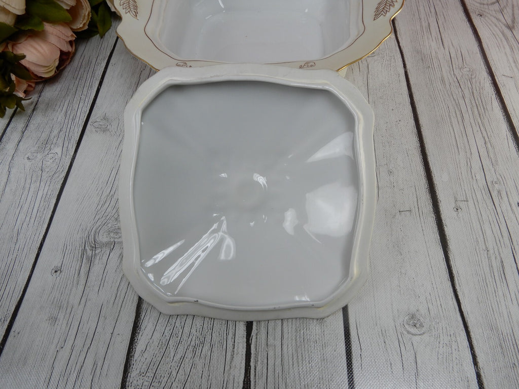 Anniversary Craftsman China Square Covered Vegetable Bowl Patten # 178