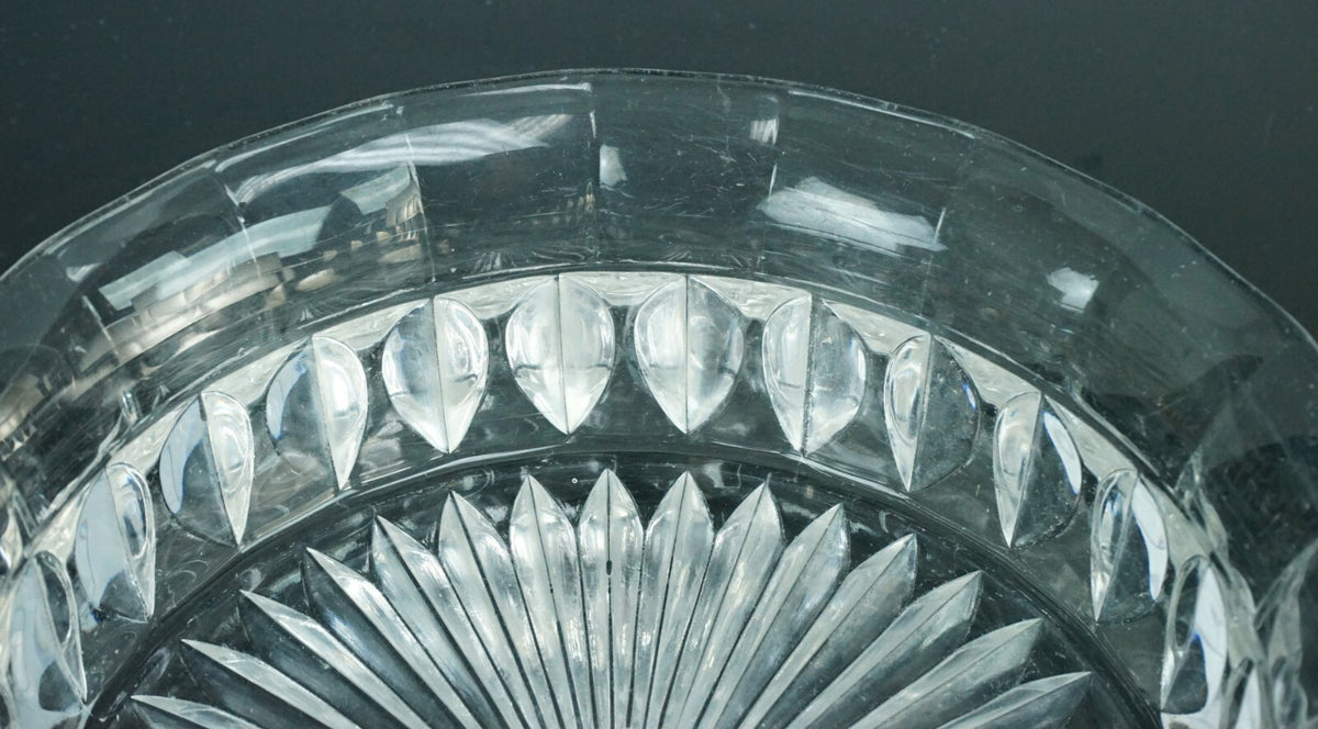 vintage Pressed Glass Pedestal Compote Candy Dish/Bowl Home Decor