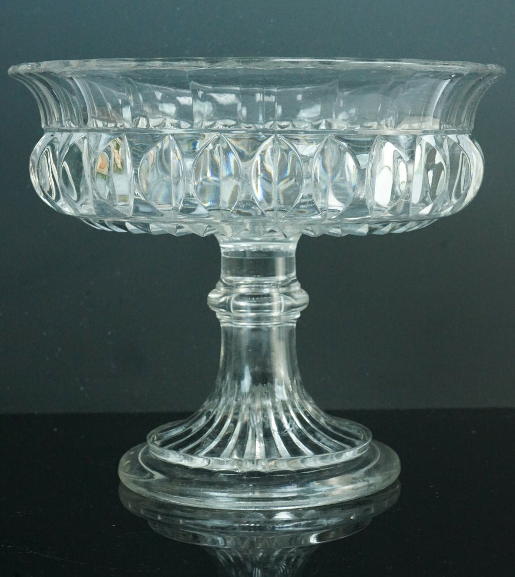 vintage Pressed Glass Pedestal Compote Candy Dish/Bowl Home Decor