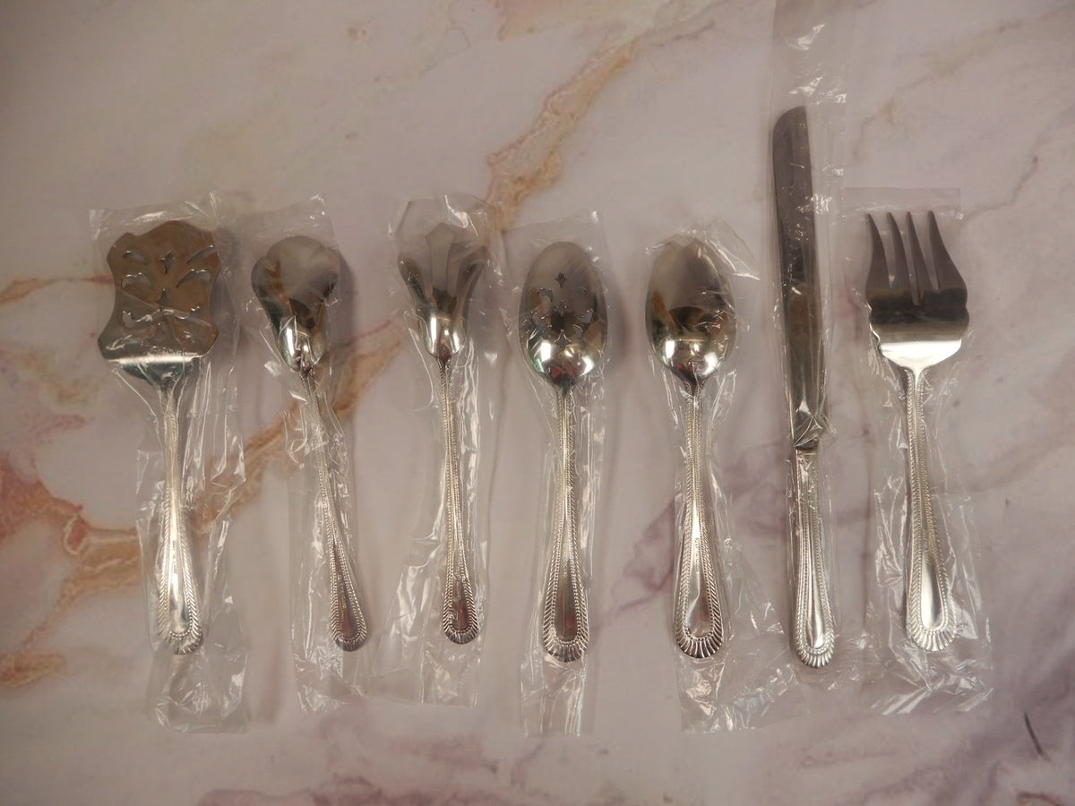 RSVP 18/10 Stainless Flatware Aldridge Wimberly 7 Service Pieces