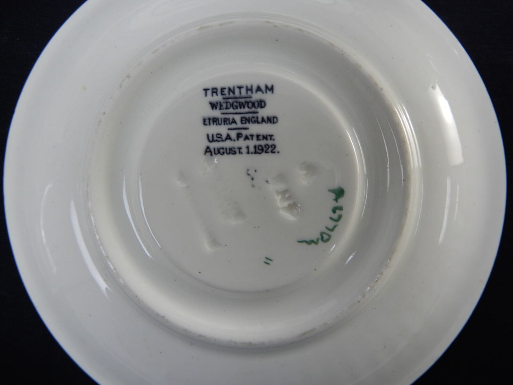 4 Wedgewood Trentham Red China Cups and Saucers Dated August /1 /1922