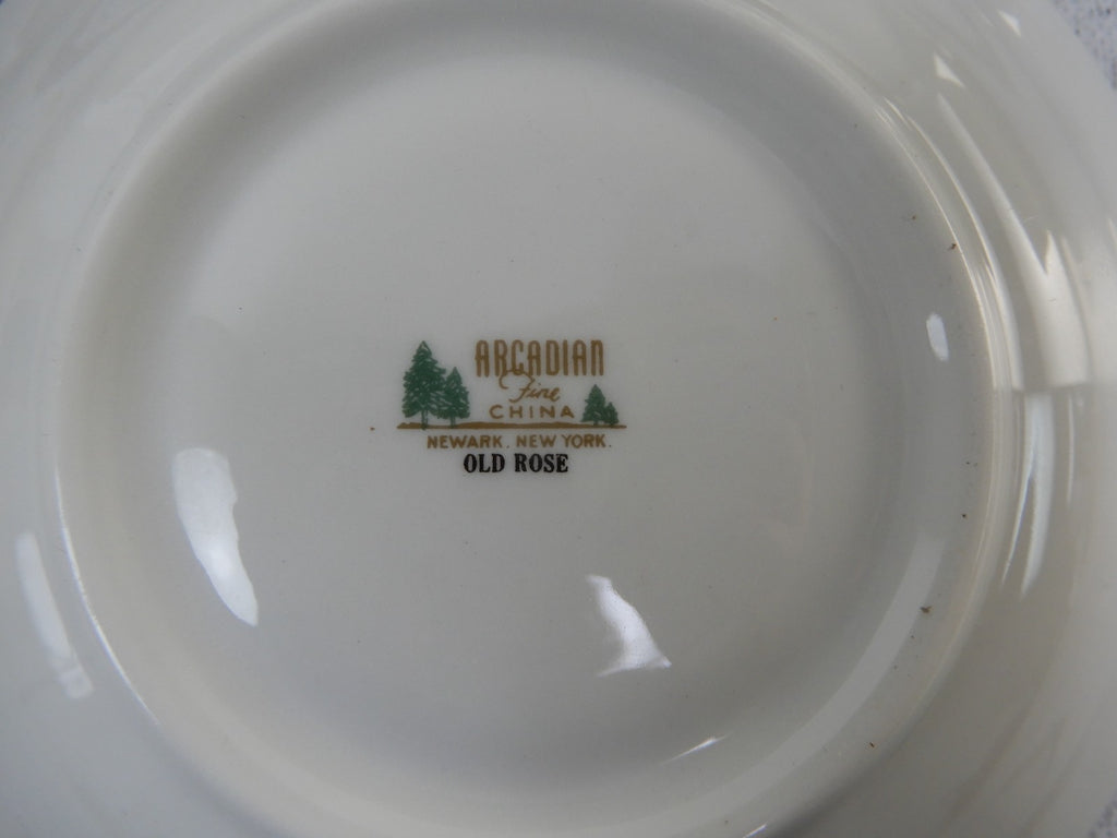 26 Piece Place Setting Arcadian Fine China "Old Rose"