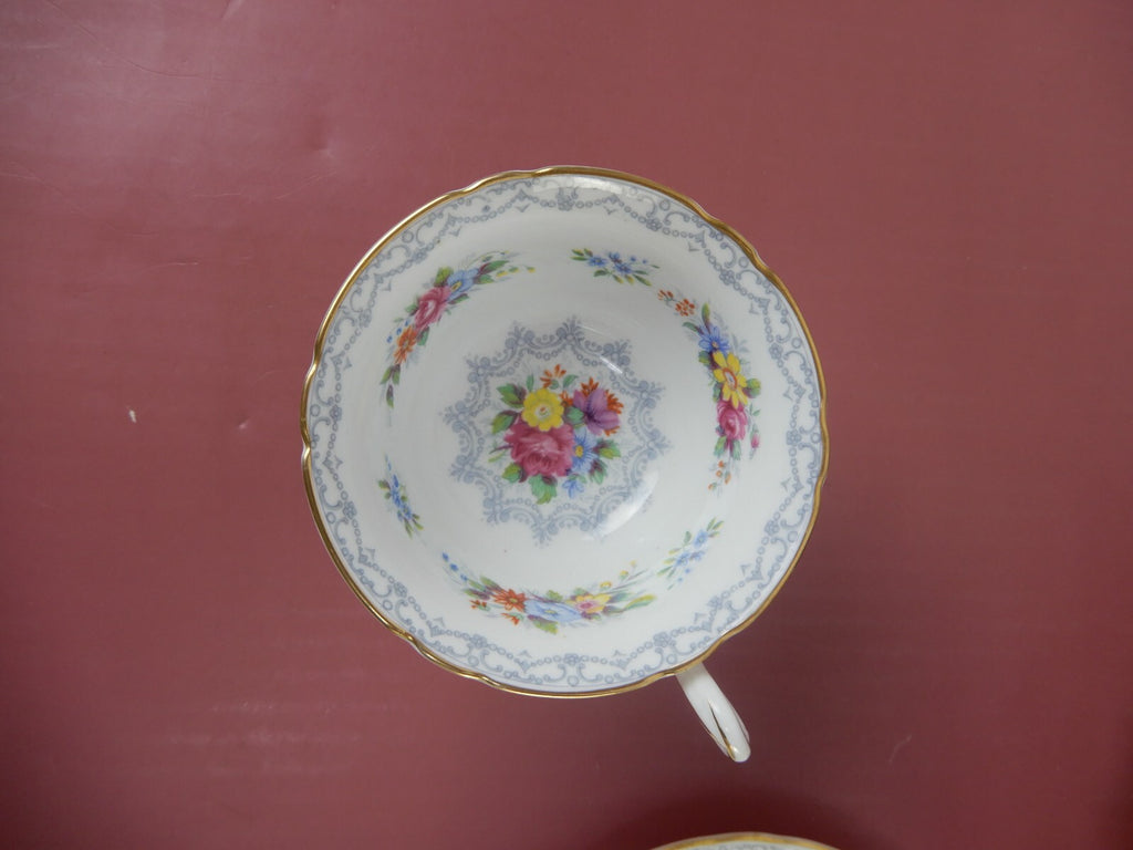 Vintage Shelley "Crochet " 13302 Pattern Tea Cup & Saucer