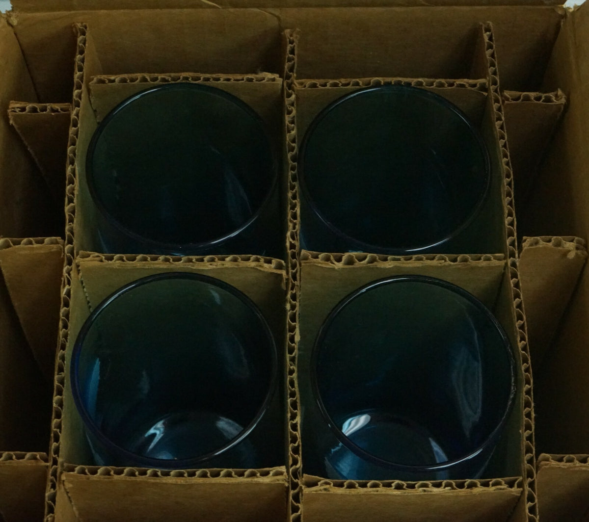 Set of 4 Galaxy Blue with American Eagle Tumblers Decorative Drinking Glasses