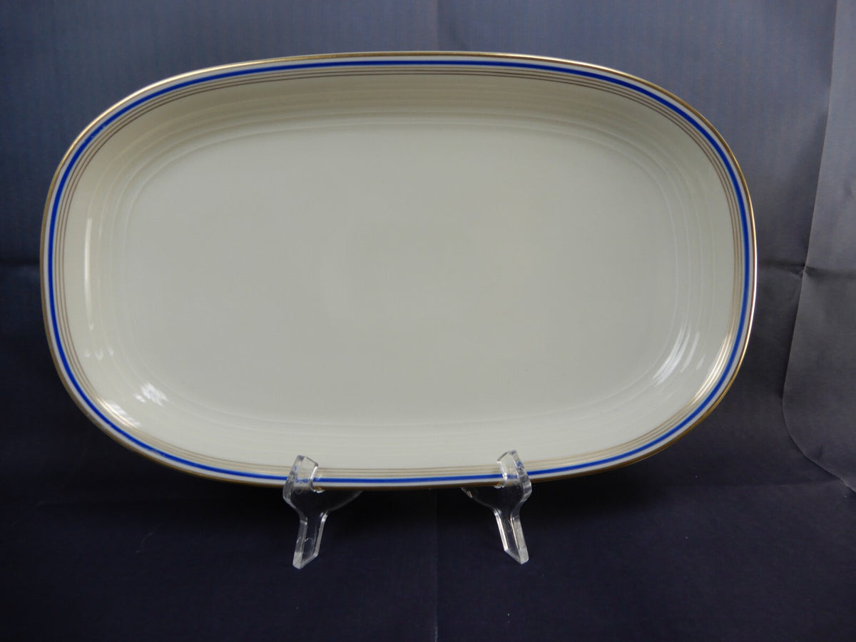 Eamag Schönwald Bavaria Serving Platters Bowls – Gold Cobalt Blue Rims